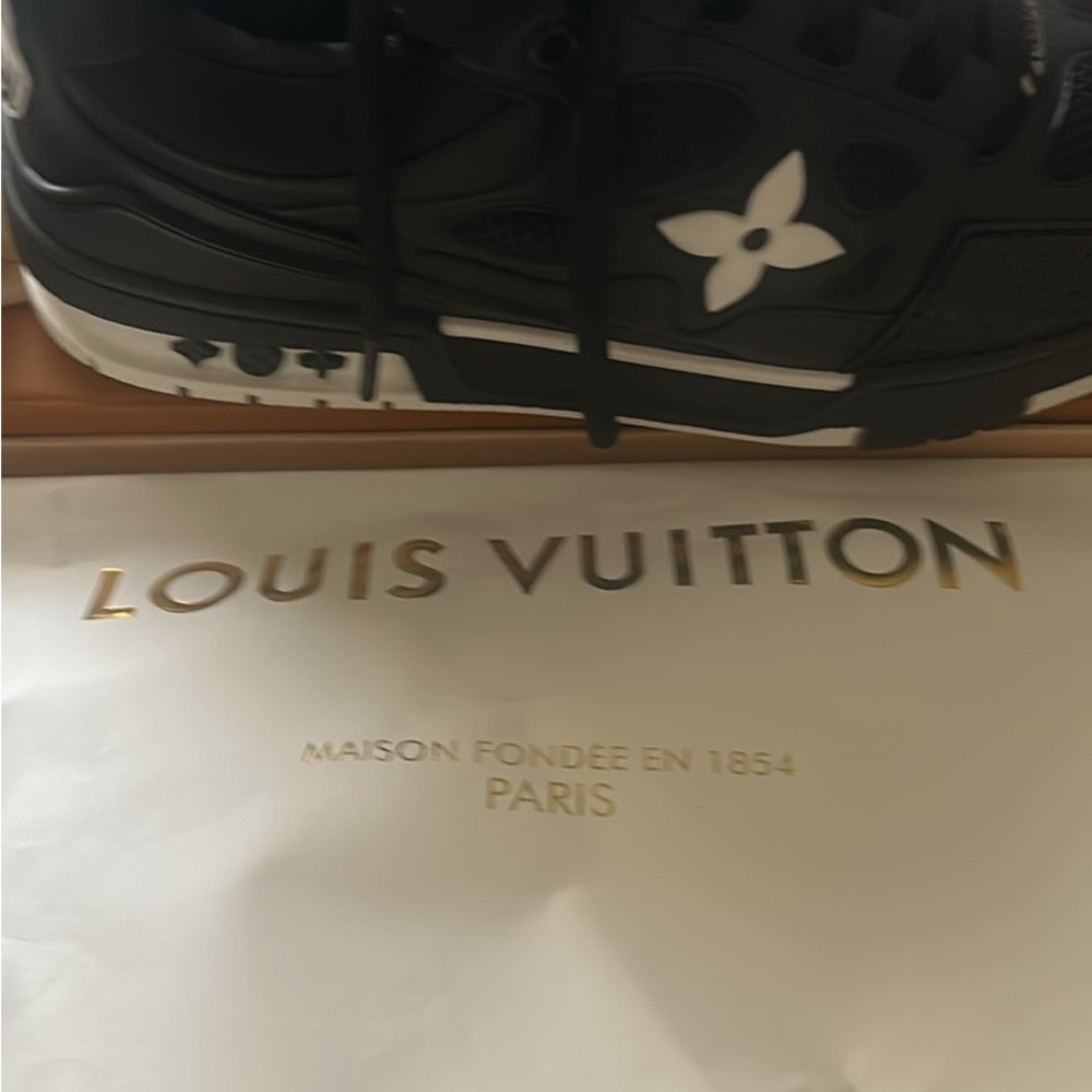 Louis Vuitton Black and White Sneakers